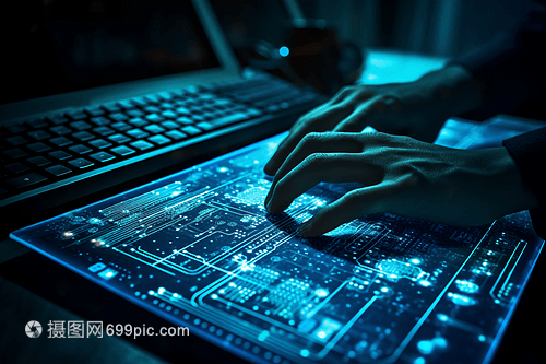雙手觸摸電路板 感知交互與數(shù)據(jù)處理技術(shù)的融合創(chuàng)新